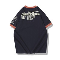 Kaos Oblong Pria Motif Kartun Cetak Terbaru Bahan Katun Rib Bernapas Kerah O Fit  Grosir Supplier Terlaris