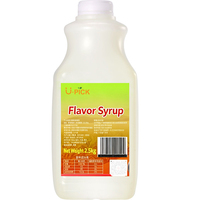 Sirop aromatisé de qualité alimentaire U-pick 2,5 kg, édulcorant pour bubble tea, jus, café, bar, pâtisserie, desserts et boissons