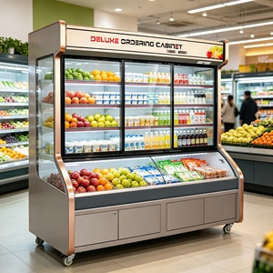 <span class=keywords><strong>Congélateur</strong></span> vitrine à porte coulissante pour crèmes glacées et aliments surgelés, réfrigérateur de merchandising pour supermarchés - Product Image 1