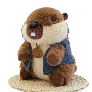 Animal <span class=keywords><strong>de</strong></span> peluche <span class=keywords><strong>de</strong></span> dibujos animados realista <span class=keywords><strong>marmota</strong></span> suave felpa personalizada algodón felpa simulación Animal - Product Image 1