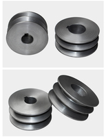 Polea de hierro fundido para correa trapezoidal, doble ranura, tipo 2B, diámetro exterior 100,96-97