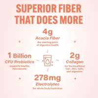 Poudre probiotique quotidienne à la fibre, au collagène et aux électrolytes, favorisant la digestion, l’éclat de la peau