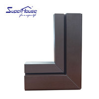 Fenêtre à battant UPVC avec section de profil de système européen des fenêtres upvc