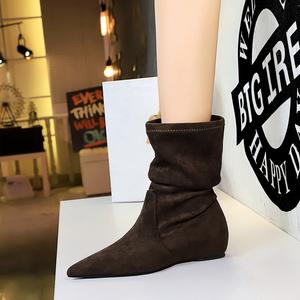 <span class=keywords><strong>Stivali</strong></span> Skinny a Metà Polpaccio da Donna Bigtree Shoes 6383-6 in Camoscio Autunnale, Stile Retrò Versatile, Fodera in Ecopelle/PU, Comfort Antiscivolo - Product Image 4