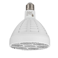 Ampoule LED PAR38 homologuée ETL 60W AC110-277V Dimmable Culot E26 Aluminium IP44 Noir