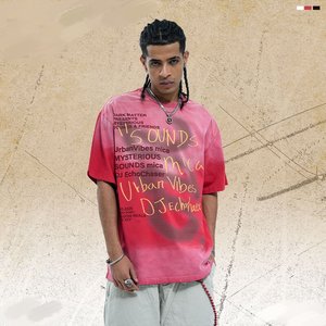 Men's Pure Cotton Street T Shirt Letter Print Loose Fit Short Sleeve O Neck Summer <b>Tee</b> - Product Image 3