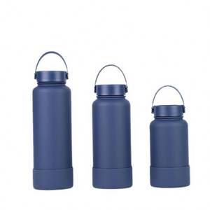 Bouteille d'eau en acier inoxydable 304 Support sous vide isolé à double paroi Couleur de logo personnalisé avec rangement et couvercle à poignée - Product Image 3