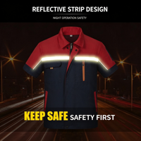 Vêtements de travail haute visibilité : veste, pantalon, combinaison de chantier personnalisée, combinaison de réparation automobile, uniforme de sécurité, vêtements industriels