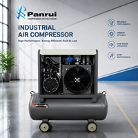 Compresseur d'air à vis 7,5 kW 8 bars 10 CV silencieux 2-en-1 avec réservoir en stock prêt à être expédié pour atelier