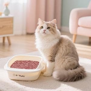 Litière pour chat en tofu biodégradable écologique aromatisée à la pêche de 1.5mm forte agglomérante et rincable - Product Image 1