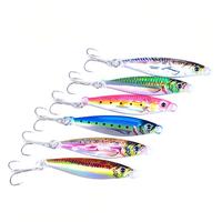 SKM Nouveaux Jigs de pêche à simulation 3D 7g - 80g, Jigs métalliques à lancer longue distance, Jigs de jigging au plomb pour eau salée