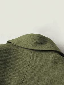 Giacca da <span class=keywords><strong>donna</strong></span> con risvolto <span class=keywords><strong>a</strong></span> <span class=keywords><strong>righe</strong></span> griglie Patchwork <span class=keywords><strong>a</strong></span> maniche lunghe giacca elegante - Product Image 3