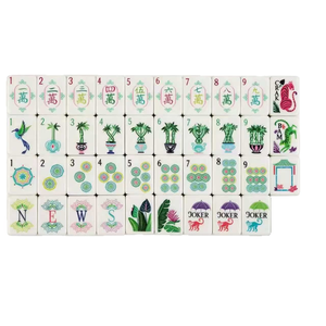 Juego de Mahjong Acrílico Más Vendido, Fichas de Mahjong Estilo Americano, Letras y Números en Inglés, Personalizado, Creativo, en Bolsa - Product Image 5