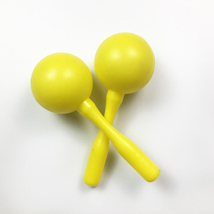 Maracas en plastique en gros pour enfants, instrument de percussion Orff, développement auditif, balle de sable, accessoire d'ambiance, léger et sûr - Product Image 4