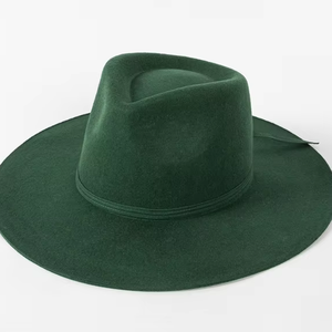 WV008 Chapeaux 100% Laine pour Adultes Unisexe Style Image Mode Décontractée Extérieur Rétro Casquette Jazz - Product Image 1