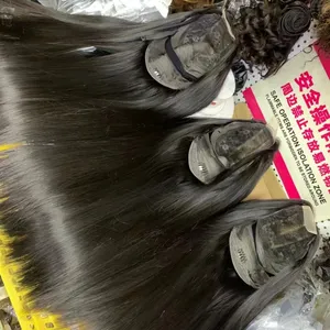 Wholesale 11A Grade Vietnamese Human Hair Bone Straight Lace Closure Wigs 180% Density 2x6 Super Double Drawn Kim K Bob Wig