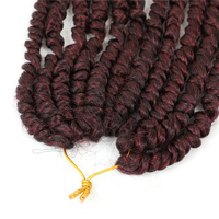 Extensions de cheveux tressées bicolores en fibre synthétique ombrée pour femmes vendeur en gros bon marché pour les cheveux tressés au crochet de printemps