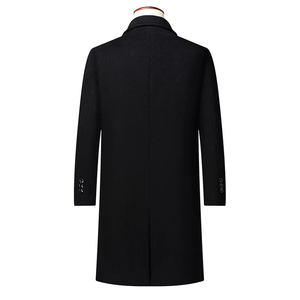 NARI Bulk Luxury Cashmere and <strong>Camel</strong> Hair Blend Fabric Suit <strong>Coat</strong> Business <strong>Long</strong> Wind-proof Warm <strong>Coat</strong> for Winter - Product Image 4