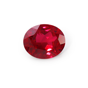 Cadermay Jewelry Synthetic Oval Pigeon Blood Red Ruby Loose Stone For Jewelry Making - Product Image 4