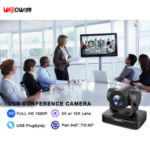 Wowin caméra de conférence PTZ USB haute définition, Zoom optique 10X, microphone de table de conférence - Product Image 2