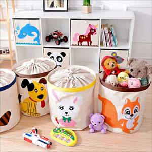 Panier de rangement en toile extra large, bacs de rangement pliables pour la lessive et l'organisation des jouets des enfants - Product Image 2