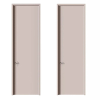Porte intérieure insonorisée en bois composite de conception chinoise sur mesure avec panneau mélaminé pour chambre d'hôtel, villa