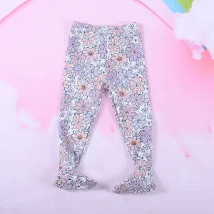 Baby Girls lace printed pantyhose High Quality Low Price Factory wholesale custom printing leggings pants socks for Girl