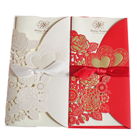 Cartes d'invitation de mariage personnalisées, écologiques, recyclables, style européen, design moderne, impression UV, vernissage brillant