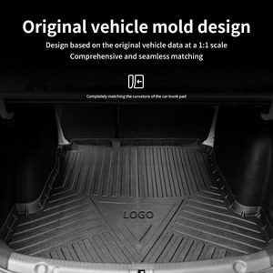 Alfombrilla para Maletero de Coche, Diseño a Rayas, Material TPE Resistente al Agua y para Todo Clima, 2mm de Grosor, para <span class=keywords><strong>Skoda</strong></span> Kodiaq GT 2019-2025, ODM - Product Image 2