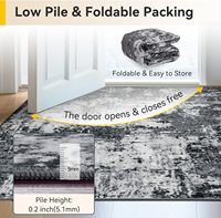 Tapis d'intérieur modernes abstraits lavables, antidérapants et doux pour salon, entrée, chambre, chambre d'enfant, décoration intérieure