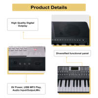 Academic 61-Key Portable Electric Organ Electronic Keyboard Children Music Education School Use Plastic Construction Digital