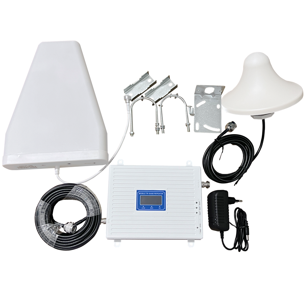900mhz 1800mhz 2100mhz Cell Phone Signal Booster Repeater 2G 3G 4G Signal  Extender for GSM Network