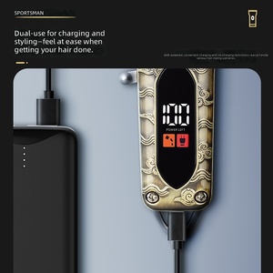 ערכת גילוח ספורטסמן עם חיבור USB לתספורות <span class=keywords><strong>DIY</strong></span> ותספורת באז, מכונת תספורת כפולה - Product Image 5