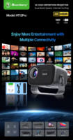 Nouveau projecteur Android 4K professionnel HT12Pro à rotation de 180 degrés, petit projecteur 4K pour la maison