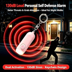 ลดราคา! สัญญาณเตือนภัยพกพา 130 เดซิเบล ชาร์จซ้ำได้ ใช้ในกรณีฉุกเฉิน ป้องกันตัว พร้อมพวงกุญแจ สำหรับผู้หญิง - Product Image 2