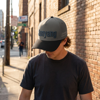 Gorra de Béisbol Unisex Personalizada con Logotipo Bordado, 5 Paneles, Visera Curva, Estilo Vintage Retro Hip Hop, 100% Algodón