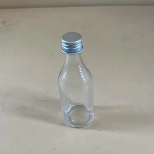 <strong>5cl</strong> 50ml Small Round Alcohol Vodka Brandy Gin Rum Tequila Whisky Spirits Glass <strong>Bottle</strong> with Screw Aluminum Cap - Product Image 4