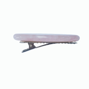 Prix de gros Barrettes à cheveux en quartz rose pour femmes, pinces à cheveux décoratives, accessoires pour cheveux - Product Image 5