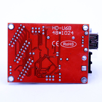 Contrôleur d'affichage LED HD monocouleur/bicouleur HD-U6B avec port USB pour module d'affichage LED P10