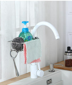 Étagère suspendue pour robinet de cuisine en acier inoxydable, étagère de rangement fonctionnelle pour éponge à <span class=keywords><strong>savon</strong></span> avec design OEM pour articles divers, vente en gros - Product Image 5