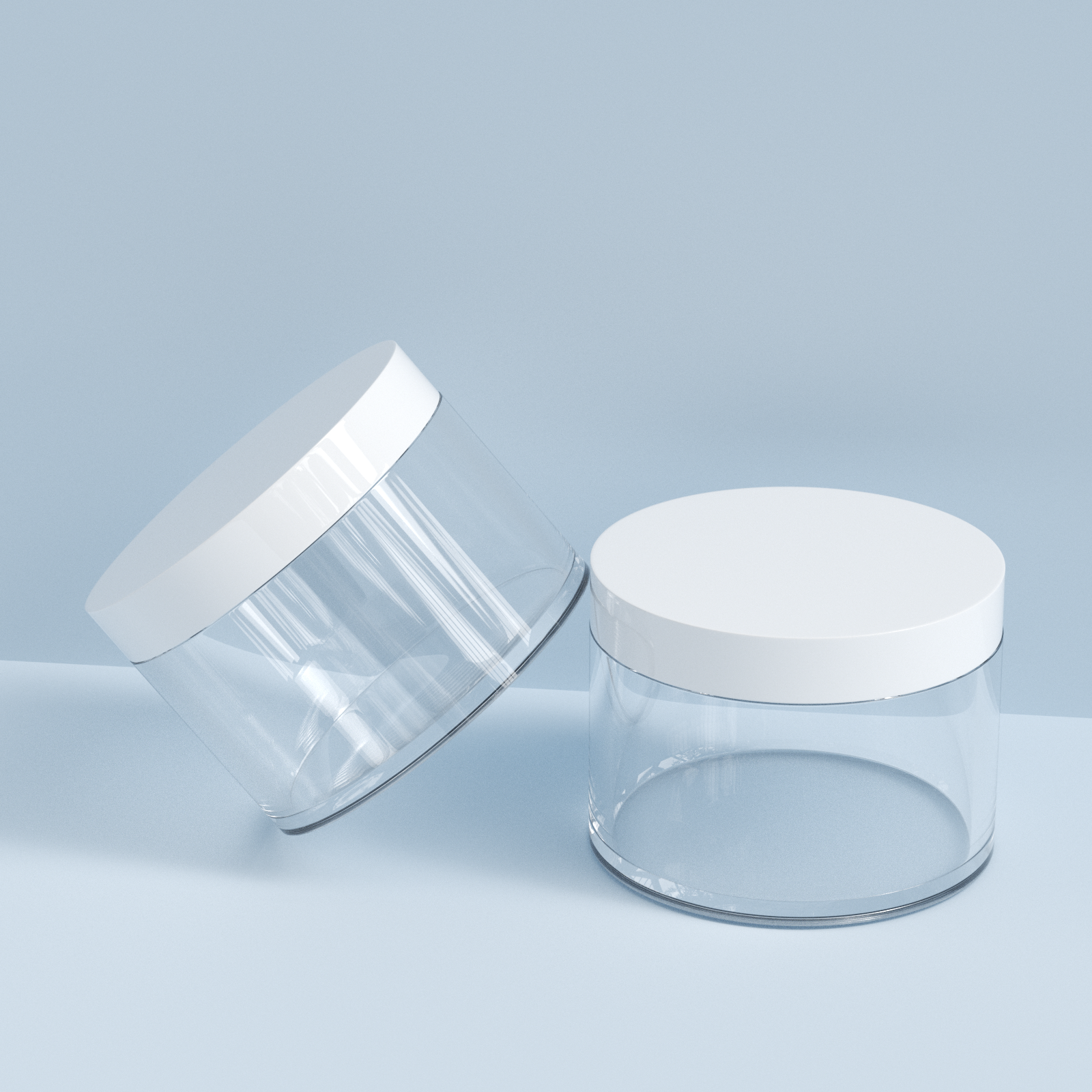 81-Tooth 200ml PET Thick-Walled Cosmetic Cream Jar with Screw Top for Eye Cream & Lotion