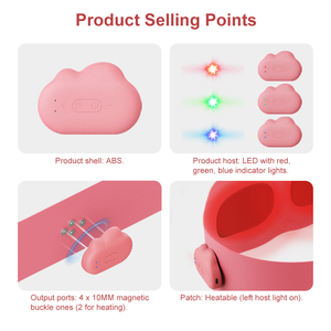 Sabuk pijat pemanas portabel untuk wanita sabuk pijat dapat disesuaikan dengan terapi panas-meringankan nyeri & ketidaknyamanan menstruasi
