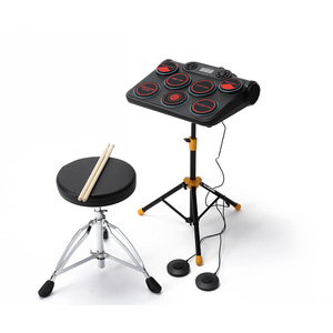 Electronic Desktop <b>Drum</b> Set R5113 Portable With Built In Lithium Battery Power Sensor For Practice And Performance - Product Image 5