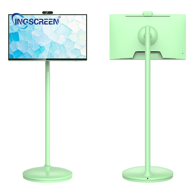 Ingscreen 32 Inches LED HDTV Moveable Smart TV Touch Rotatable Display Android 10.0 Battery Powered Portable Built-in Speaker