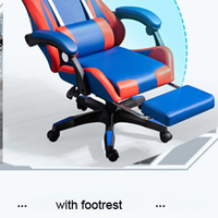 Chaise de jeu PC mobile de haute qualité avec repose-pieds, réglable en hauteur, mobilier de bureau moderne, siège réglable en hauteur