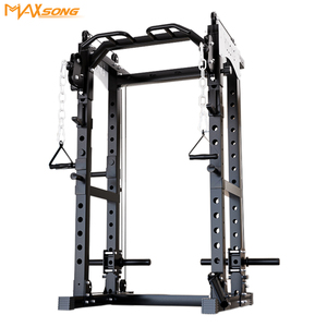 Macchina Smith di grado professionale, con Squat Rack e panca stazione di stampa per Home <span class=keywords><strong>Gym</strong></span> Studio e centro Fitness commerciale - Product Image 2
