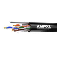 Câble réseau LAN intérieur Cat5e UTP, 8 cœurs, 4 paires, Cat6, Cat7, SFTP, FTP, double gaine, cuivre nu simple, CCA, pour extérieur, boîte de tirage