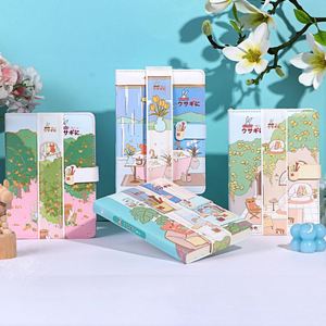 Cuaderno Retro de PU de 36K, Diario con Páginas de Colores, Cuaderno de Dibujos Animados para Niñas - Product Image 5
