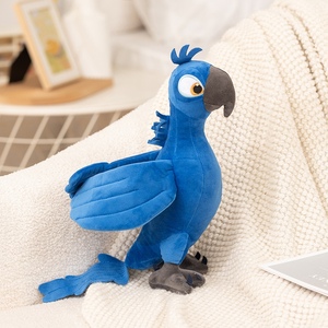 Elegante Peluche de Loro Azul, Animal de Peluche para Decoración del Hogar y la Oficina - Product Image 4