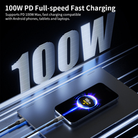 DOONJIEY USB3.2-Vollfunktions-Datenkabel mit faltbarem Ständer, PD100W-Ladefunktion, Typ-C-Kabel für Telefon und Laptop